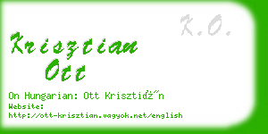 krisztian ott business card